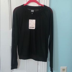 Ivy Park Black Mesh Sweatshirt